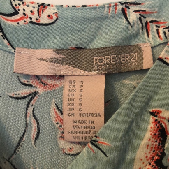 Gorgeous mint and salmon forever 21 dress - Picture 5 of 5